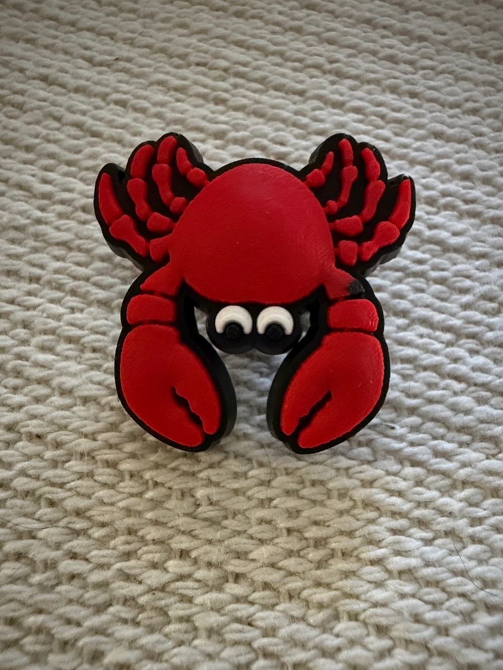Red Crab shoe charm